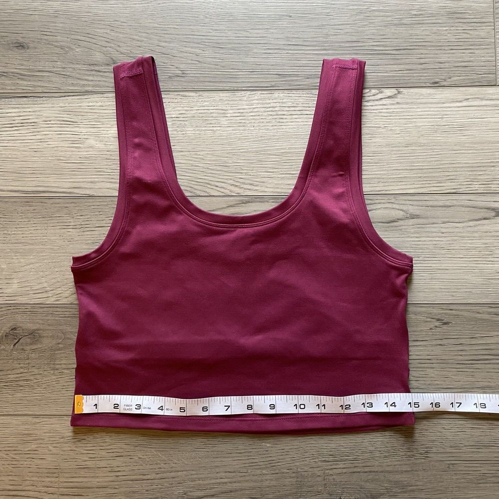 Terez Crop Top Bralette Size Large Scoop Neck Comfort Built In Bra Casual - Picture 5 of 6